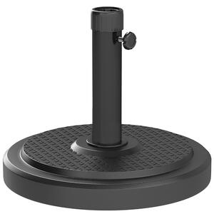 Outsunny Bază pentru Umbrelă de Soare cu Stâlpi de 38 sau 48 mm, Φ48x38,5 cm, Negru | Aosom Romania