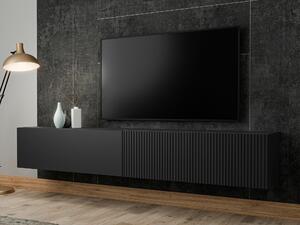 Comodă TV Species, Negru, MDF, PAL laminat, 31x200x30cm, 25.6 kg