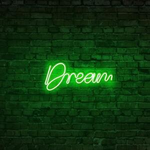 Decorațiune luminoasa DREAM, Verde, 39x16x2 cm, Neon impermeabil IP67, 8-10 W, Dormitor/Living/Birou