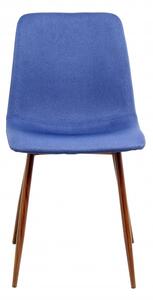 Set 2 scaune tapitate Maggie albastre