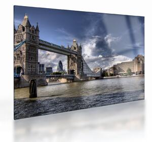 Tablou pe sticlă - Tower Bridge din Londra (70x50 cm)
