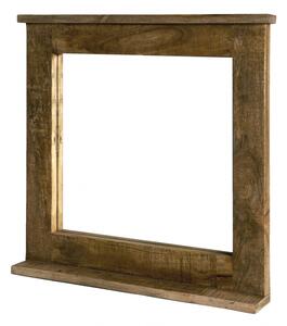 Oglinda patrata cu rama din lemn lacuit FRIGO, 70 x 9 x 69 cm