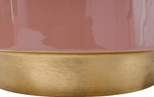 Masuta de cafea rotunda din fier 35x35x44,5 cm roz
