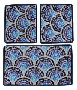 Set covoare de baie Azul (3 piese) Multicolor