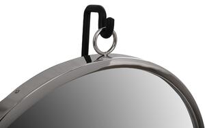 Oglinda rotunda argintiu/negru Elegance 14x41x75 cm