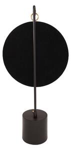 Oglinda rotunda auriu/negru Elegance 13x30x65 cm