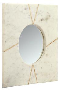 Oglindă cu rama din marmura alba Dexter 41x41x2 cm