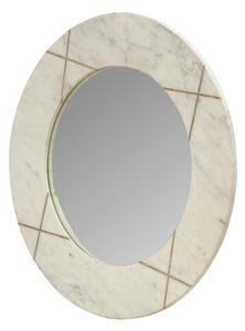 Oglindă rotunda cu rama din marmura alba Dexter 61x61x2 cm