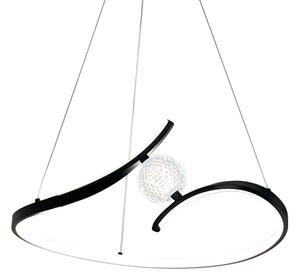 Lustră LED pe cablu PERLA LED/34W/230V negru