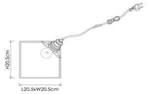 Lampă de masă Lucide 10518/20/60 DAVOS 1xE27/60W/230V