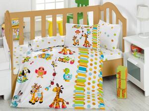 Oyun Bahçesie Ranforce Set lenjerie de pat pentru bebeluși Multicolor