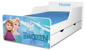 Pat copii Frozen 2-12 ani cu sertar si saltea cadou
