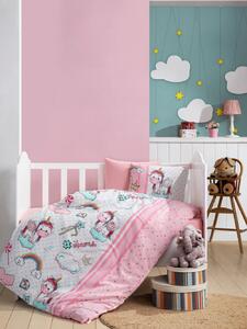 Set de pat Unicorn v2 Ranforce pentru copii Multicolor