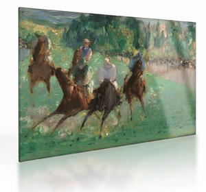 Tablou pe sticlă - Edouard Manet, At the Races, reproducere (70x50 cm)