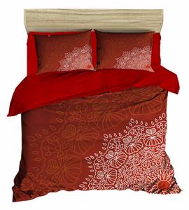 441 Set cuvertură pat dublu Roșu alb maro