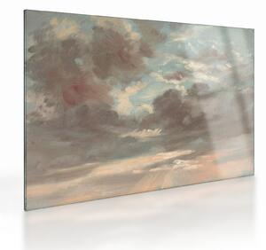 Tablou pe sticlă - John Constable, Cloud Study Stormy Sunset, reproducere (70x50 cm)