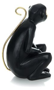 Decoratiune Monkey, negru / auriu