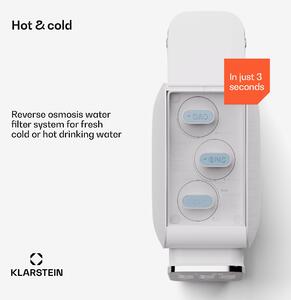 Klarstein AquaLine 3L, purificator de apă, filtrare în 5 trepte, volum 3 l, 6 temperaturi ale apei, alb