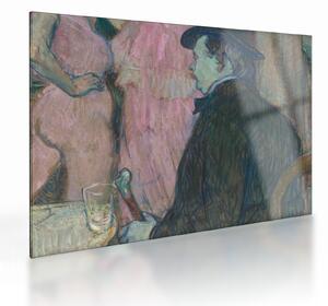 Tablou pe sticlă - Henri de Toulouse-Lautrec, Maxime Dethomas, reproducere (70x50 cm)