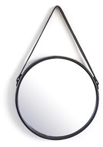 Oglinda rotunda cu rama neagra 40 cm