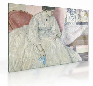 Tablou pe sticlă - Frederick Carl Frieseke, Memories, reproducere (70x50 cm)