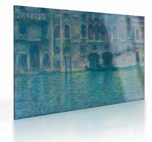 Tablou pe sticlă - Claude Monet, Palazzo da Mula, Venice, reproducere (70x50 cm)