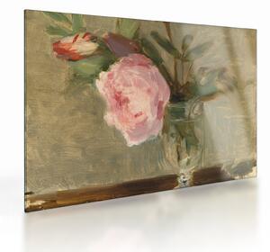 Tablou pe sticlă - Berthe Morisot, Peonies, reproducere (70x50 cm)