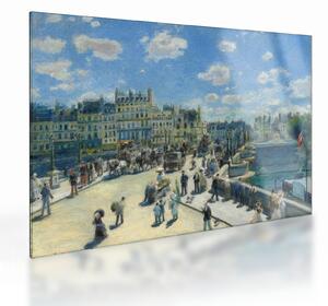 Tablou pe sticlă - Auguste Renoir, Pont Neuf, Paris, reproducere (70x50 cm)