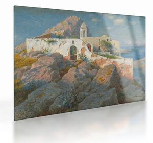 Tablou pe sticlă - William Stanley Haseltine, Santa Maria a Cetrella, Anacapri, reproducere (70x50 cm)