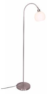 Lampadar din metal/sticla 153 cm argintiu, 1 bec