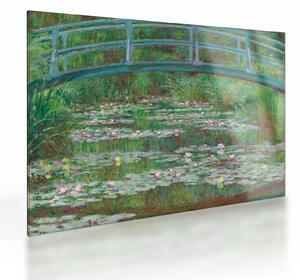 Tablou pe sticlă - Claude Monet, The Japanese Footbridge, reproducere (70x50 cm)