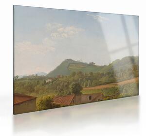 Tablou pe sticlă - Simon Denis, View Near Naples, reproducere (70x50 cm)