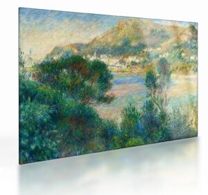 Tablou pe sticlă - Auguste Renoir, View of Monte Carlo from Cap Martin, reproducere (70x50 cm)