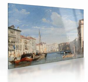 Tablou pe sticlă - Richard Parkes Bonington, The Grand Canal, reproducere (70x50 cm)