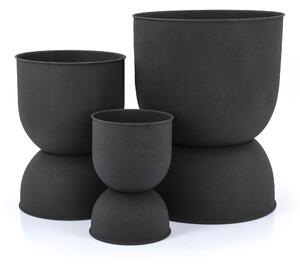 Vaza de ceramica Diablo mica neagra 28 cm