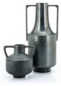 Vaza de ceramica Jarra mare neagra 42 cm