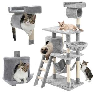 Postament de zgâriere pentru pisici - gri