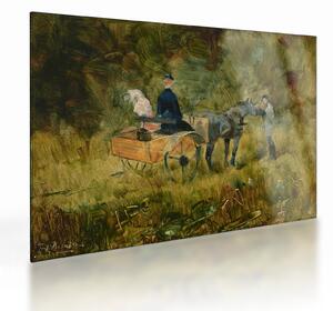 Tablou pe sticlă - Henri de Toulouse-Lautrec, The Trap, reproducere (70x50 cm)