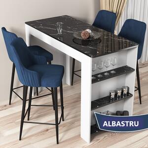 Set Masa Bar cu 4 scaune , Modella Talex Albastru ®️