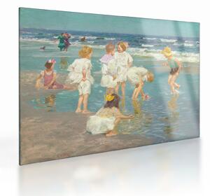 Tablou pe sticlă - Edward Henry Potthast, A Holiday, reproducere (70x50 cm)