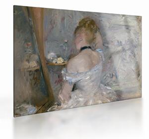 Tablou pe sticlă - Berthe Morisot, Woman at Her Toilette, reproducere (70x50 cm)