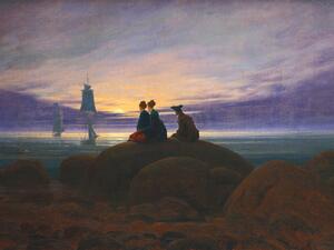 Reproducere Moonrise over the Sea (Sunset / Moonlight / Sunrise Etc.) - Caspar David Friedrich, (40 x 30 cm)