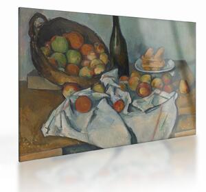 Tablou pe sticlă - Paul Cezanne, The Basket of Apples, reproducere (70x50 cm)