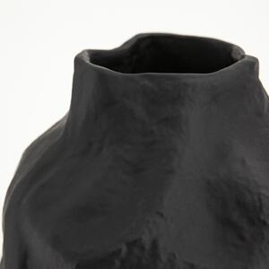 Vaza de aluminiu Dent medie neagra 26.5 cm