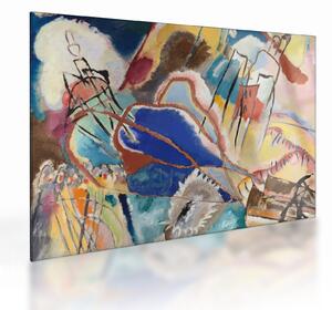 Tablou pe sticlă - Vasily Kandinsky, Improvisation No. 30 (Cannons), reproducere (70x50 cm)