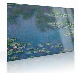 Tablou pe sticlă - Claude Monet, Water Lilies, reproducere (70x50 cm)