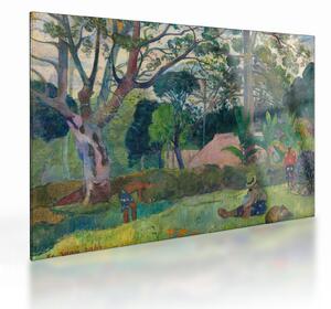 Tablou pe sticlă - Paul Gauguin, Te raau rahi (The Big Tree), reproducere (70x50 cm)