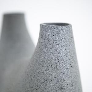Vaza de aluminiu Momo mica gri 23 cm