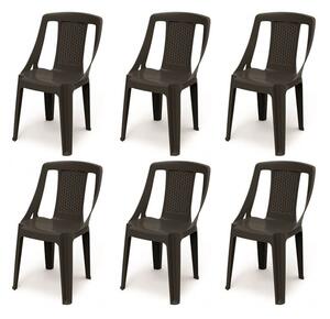 Burco Kerti szék Antracit - 6 DB