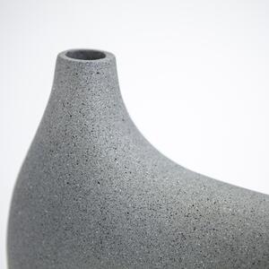 Vaza de aluminiu Momo medie gri 30,5 cm